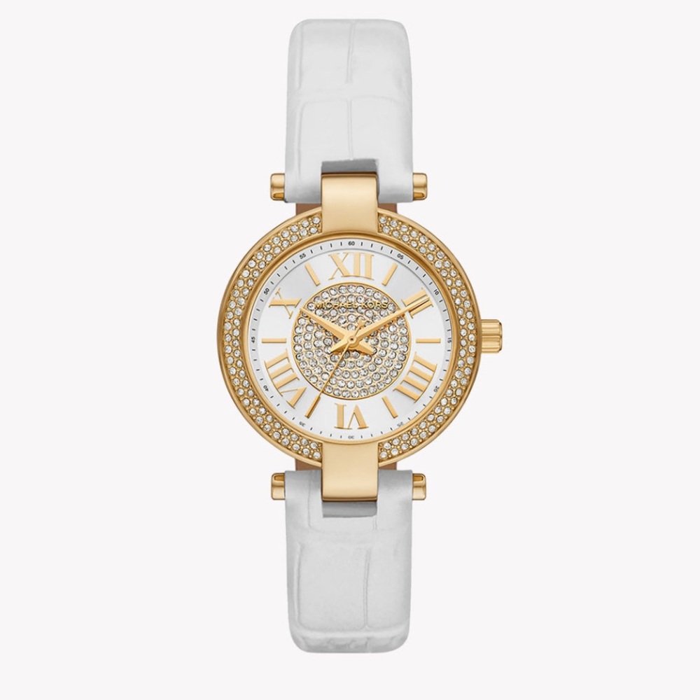 NWT ✨ Michael Kors Gold & White Laney Watch ✨